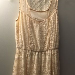 Cream lace dress